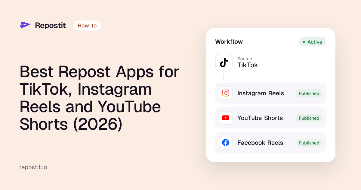 Best Repost Apps for TikTok, Instagram Reels and YouTube Shorts (2026)