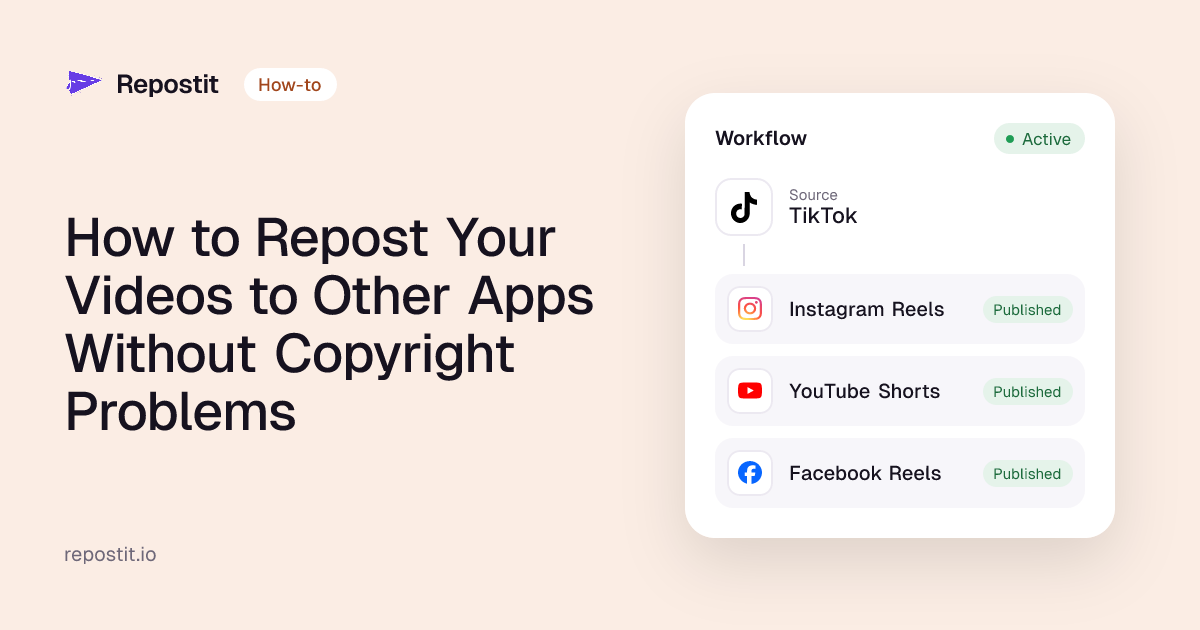 How to Repost Your Videos to Other Apps Without Copyright Problems