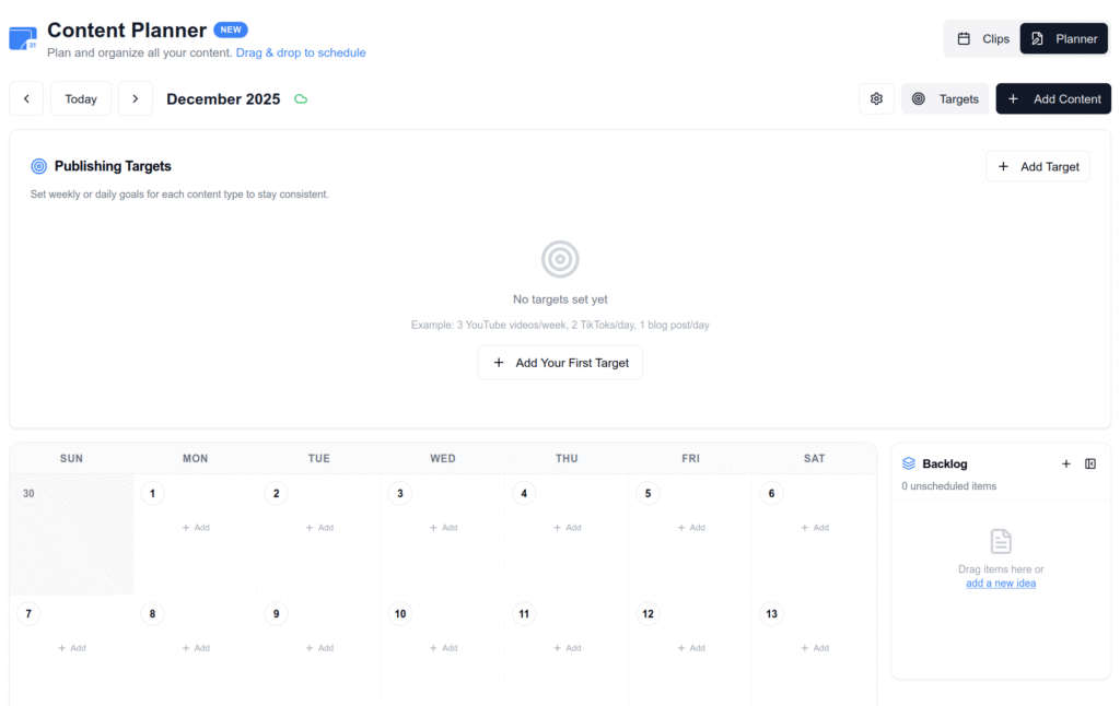 Effective Content Calendar for social media planning and scheduling