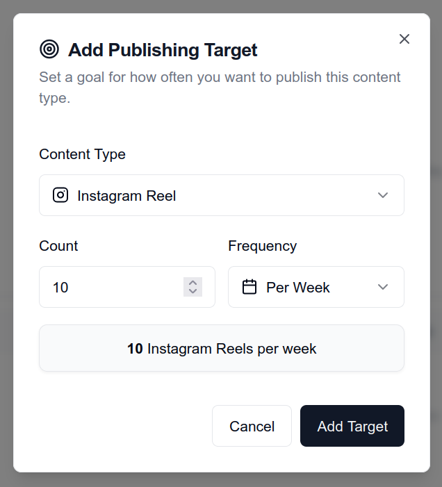 Selecting content types and targets for your social media strategy