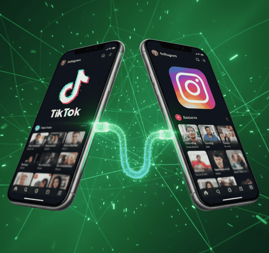 how to repost instagram reels to tiktok