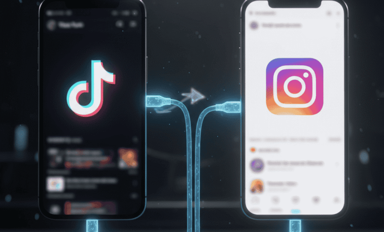 repost tiktok on instagram reels.