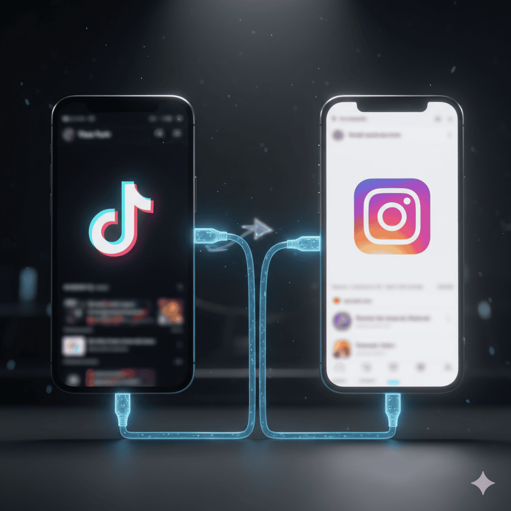 repost tiktok on instagram reels.