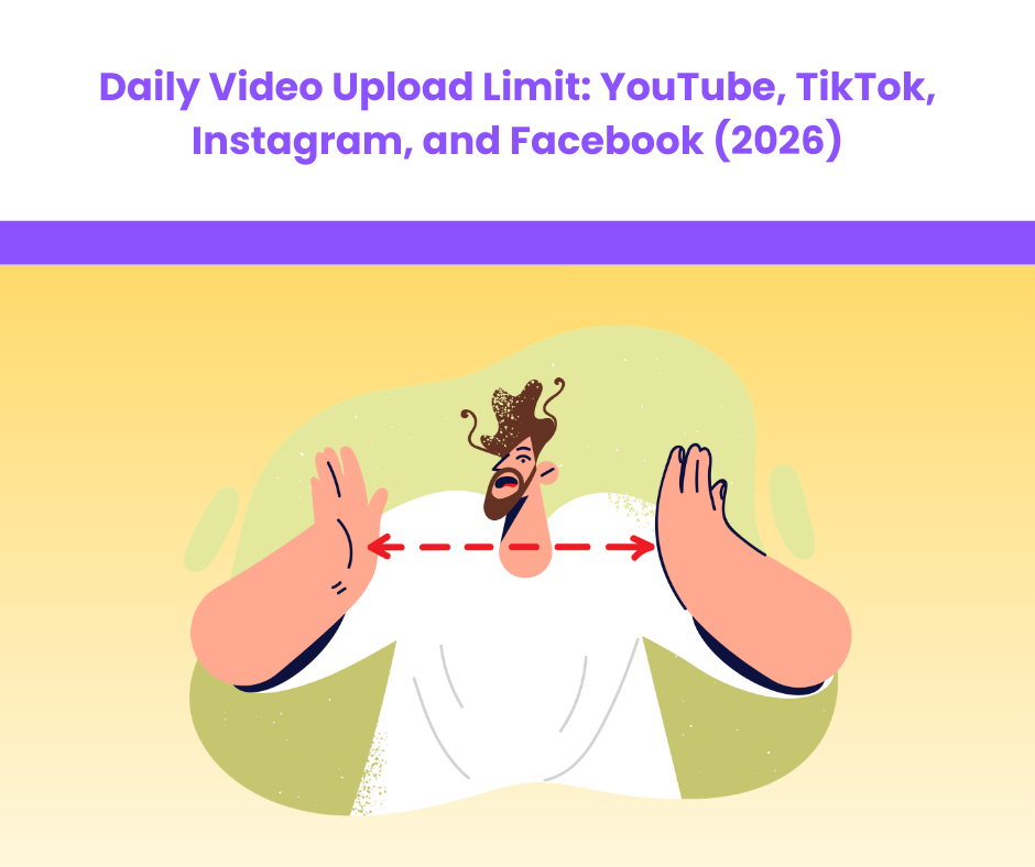 Daily Video Upload Limit: YouTube, TikTok, Instagram, and Facebook (2026)