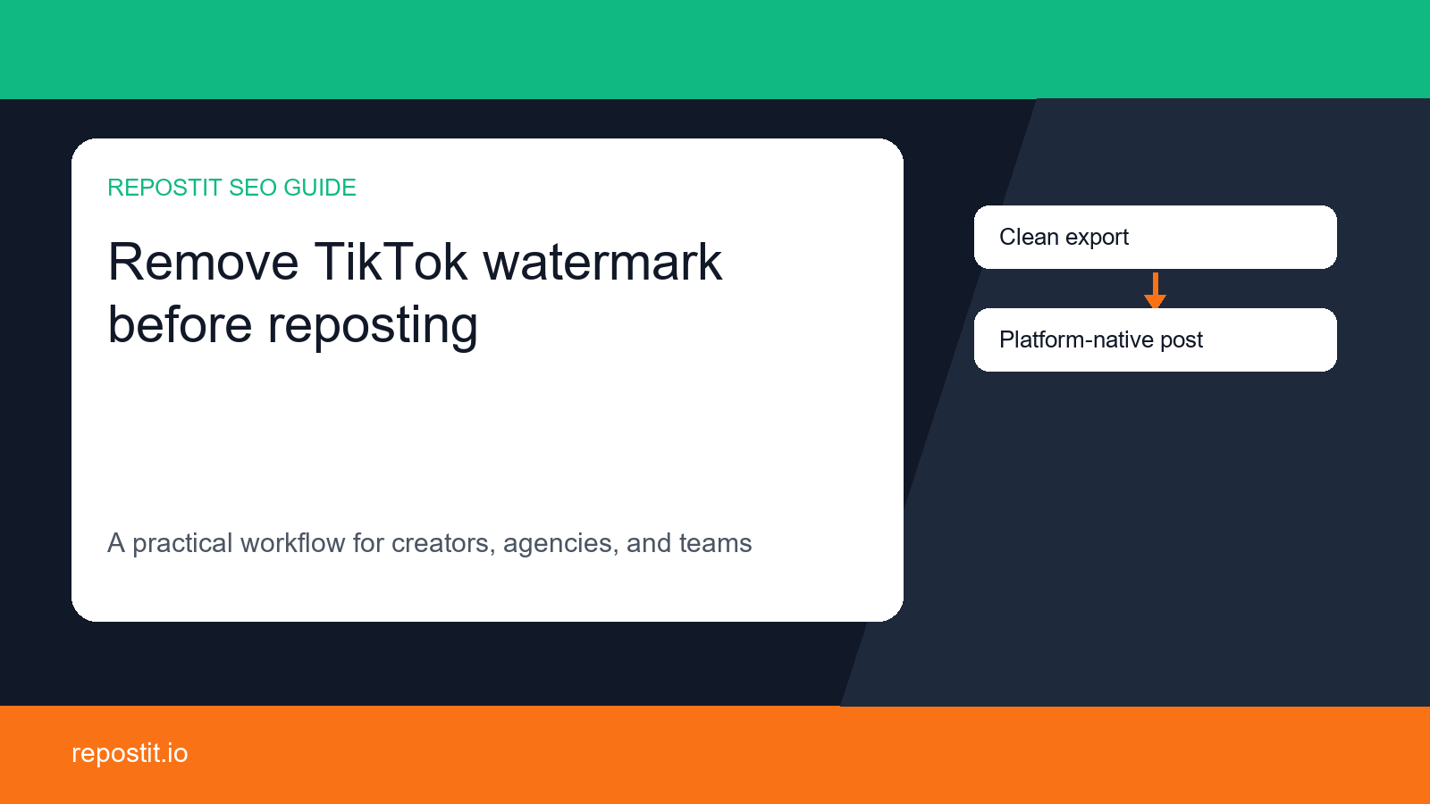 Repost TikTok to Instagram Reels Without a Watermark